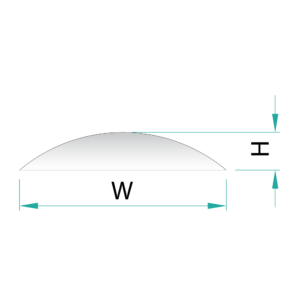 Caurspīdīgs stikls - arka